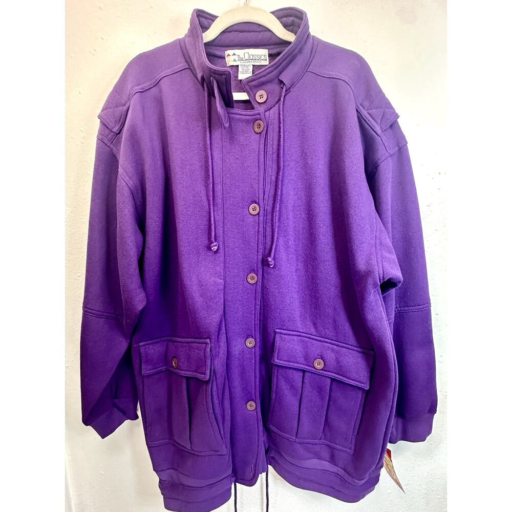 Vintage The Classics By Lauren Brooke Purple Jacket Plus 24W With Tags